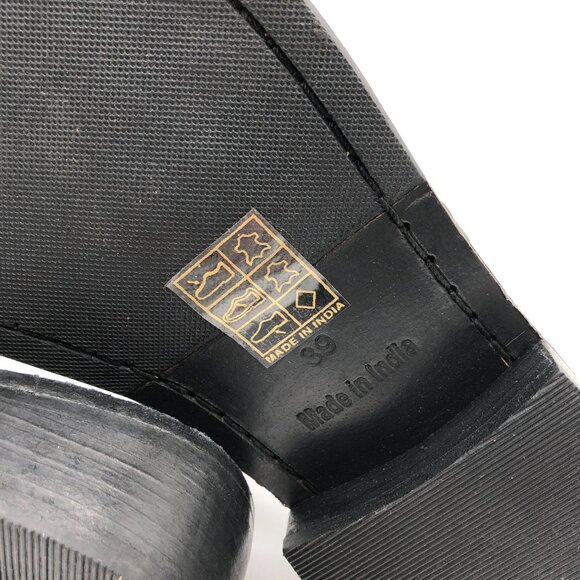 Free People Womens Vida Mule Slip On Leather Chain Brown 39 US 8.5 - Picture 7 of 9